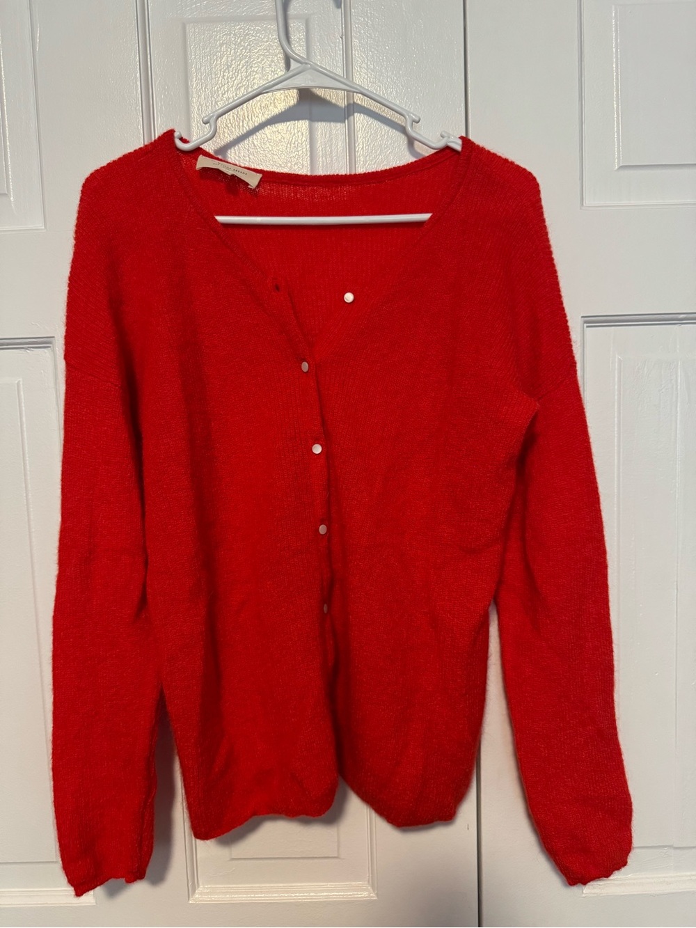 Sezane Gaspard Cardigan in red - Picture 4 of 5